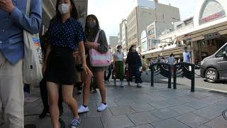 四連休中の京都四条通り　四条河原町から四条烏丸　ぶらり旅　2020/09/20