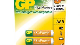 Nabíjecí baterie GP Ekopower 600 mAh AAA