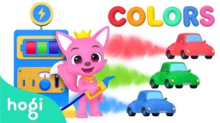 Learn Colors with Gas Station! | Colorful Vehicles | Learn Colors for Kids | Pinkfong Hogi