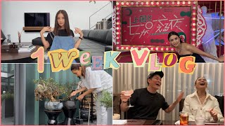 【1週間VLOG】6月のとある1週間。ZARA購入品、庭の手入れ、スーツケース新調、テレビ収録や仕事風景、友人とご飯などご紹介♪