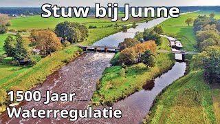 De stuw bij Junne in de Overijsselse Vecht