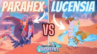 LUCENSIA VS PARAHEXILIAN! | Creatures of Sonaria