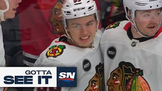 GOTTA SEE IT: Blackhawks' Connor Bedard Snipes Top Corner With Wicked Release vs. Oilers