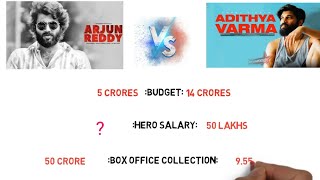 ARJUN  REDDY vs ADITHYA VARMA movie comparison || box office collections? || film info India