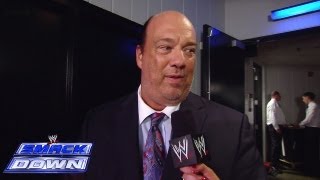 Paul Heyman talks about the possibility of facing CM Punk: WWE SmackDown, Sept. 6, 2013