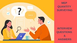 MEP Quantity Surveyor | Interview Questions | Part 1