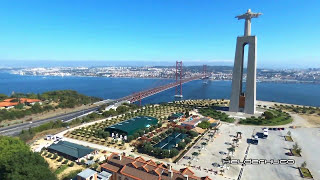 King Christ aerial view Almada July 2015 (Parrot Bebop Drone)