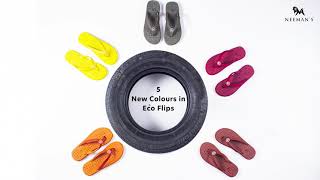 Neeman's Eco Flips in 5 new colours | Made from Recycled Tyres