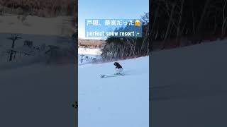 雪質最高🤩 #winter #snow #sports #ski #leisure #雪 #戸隠 #戸隠スキー場