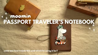 passport traveler's notebook for French language learning #frenchforbeginner #moomin