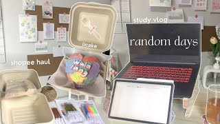 random days ~ desk organizers & baking supply haul, quick study vlog with samsung s6 lite ☕