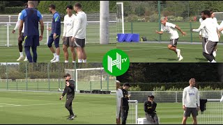 Kane, Son and Richarlison cause HAVOC in Spurs training ahead of UCL match in Lisbon!