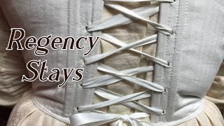 Making Regency Short Stays || Corset Making, Hand Sewing & A Brief Chat About Body Insecurities