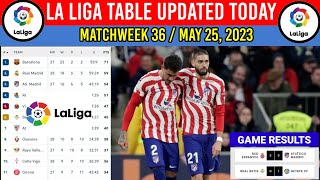 Spanish Laliga Table Updated Today May 24, 2023 ¦Game Results¦Laliga Table & Standings 2022/2023