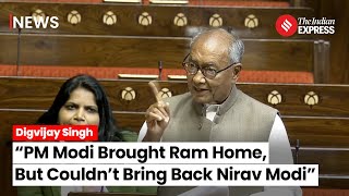 Digvijay Singh Attacks BJP And PM Modi During Motion Of Thanks On President Address