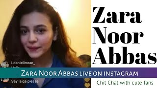 Zara Noor Abbas live on instagram | MISHF Production