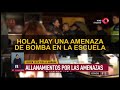 Allanamientos amenazas de bombas