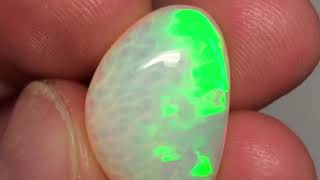 • 🔥👽🦖Welo Opal “Alien Dino Egg” (honeycomb)(11.71ct) 🔥👽🦖• ~ Ethiopia •