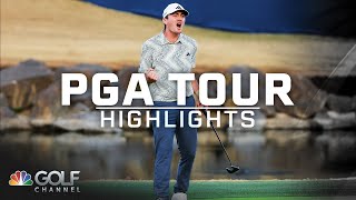 PGA Tour Highlights: 2024 American Express, Round 4 | Golf Channel