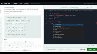 Hackerrank Python Solution #3 Collections - Python: collections.Counter()
