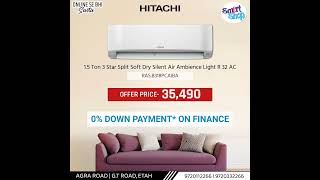 Hitachi 1.5 Ton 3 Star INV Split AC 🌬️ #offer #airconditioner