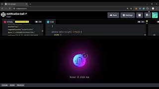 Creating Annimated Notification Bell | Html, Css \u0026 Javascript | Tutorial video