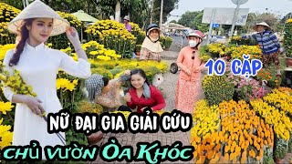 Bất Ngờ Nữ Đại Gia Giải Cứu Chủ Vườn Òa Khóc Chợ Hoa Tết Công Viên Gia Định Ngay Lúc Này