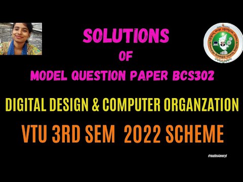 Solutions Of Model Question Paper| DDCO | BCS302 |3rd Sem |2022 ...