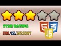 star rating HTML/CSS/JAVASCRIPT #css #coding #how #website #html #javascript #programming