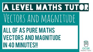 All of Vectors and Magnitude in 40 Minutes!!! | Chapter 11 | A Level Pure Maths