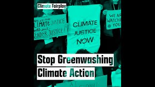 Stop Greenwashing Climate Action