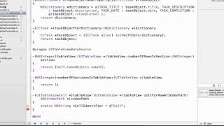 iOS Programming Tutorial - Setup the ViewController's TableViewDataSource - Tutorial 65