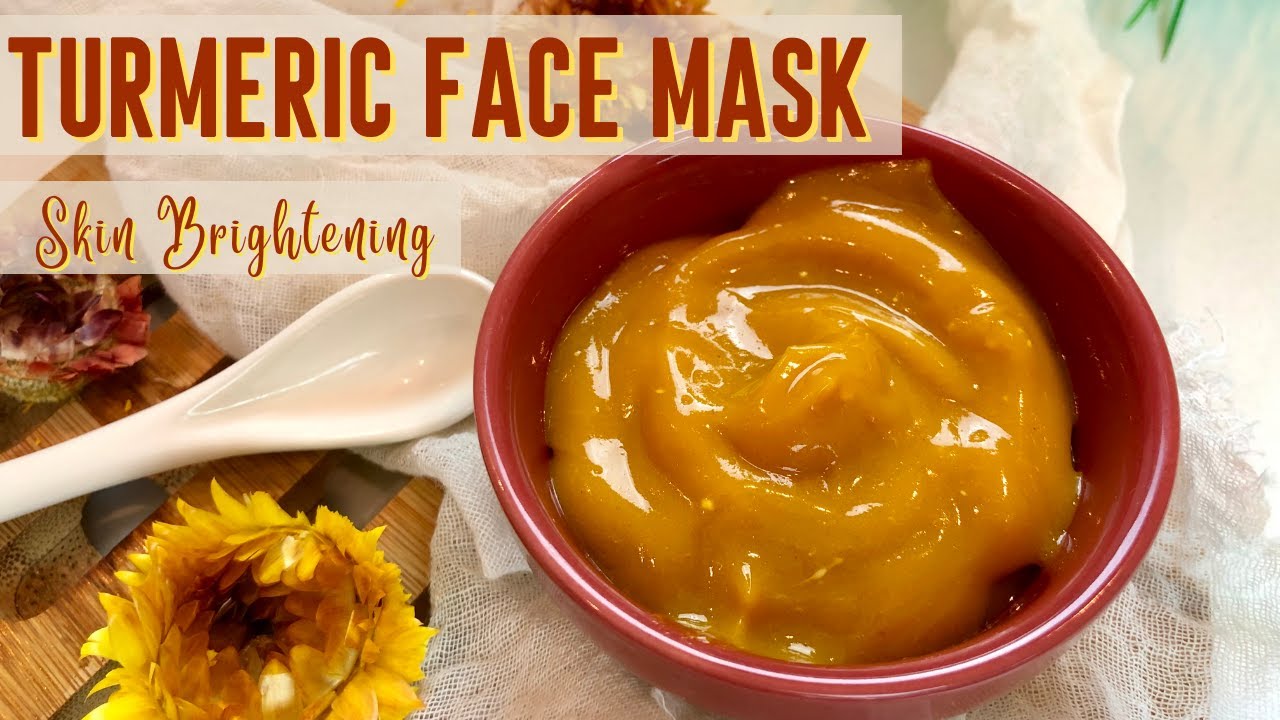 DIY TURMERIC FACE MASK For Bright Clear Glowing Skin | Homemade Recipe ...