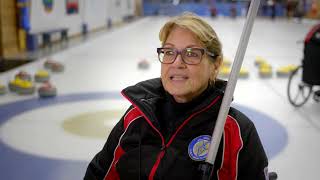 Curling en fauteuil