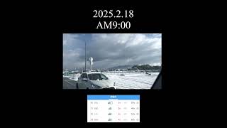 2025年2月18日AM9時積雪の状態！#大雪警報 #大寒波 #滋賀県#彦根市