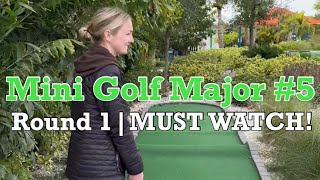 BELLA’S PUMPED UP! Mini Golf Major #5, Round 1 | MUST WATCH!