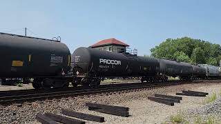 NS Train 18W NS 3669 BNSF 8155 NS 7611 Marion, Ohio August 19, 2023