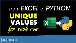 Return UNIQUE VALUES for EACH ROW | Solving Excel problems with Python | Excel to Python