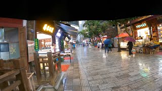 Walking in the Rain, Nanping Road, Old Street | (Binaural City Sounds)昆明老街南屏步行街雨中漫步【4K】| WalkTube 4K