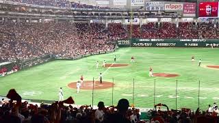 ⚾️【現地映像】東京ドームのホームラン【見え方/演出/歓声/確信歩き】TOKYO DOME. Home run production.巨人4番中田翔選手.