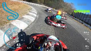 【中山M4】ざー君① オンボード動画 M4 レンタルカート4時間耐久レース 2023.11.26 中山カートウェイ