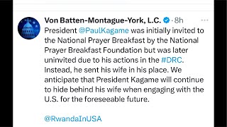 USA:Kagame yambuwe ubutumirwe muri National Prayer Breakfast/Gen Neva Yatumiwe USA iti bihano biraje