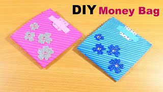 DIY Easy Paper Money Bag | How to Make Origami Paper Money Bag - Paper Origami Idea