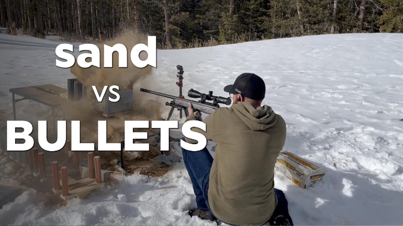 Can Sand Stop Bullets Youtube