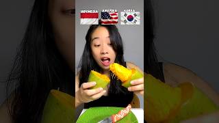 MAKAN 🥭 MANGGA VERSI NEGARA KOREA ENAK JUGA !! #challenge #asmr #mukbang