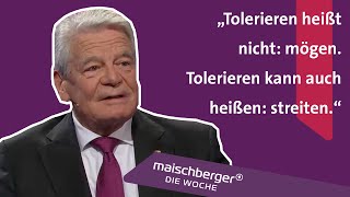 Spaltet die Impfpflicht die Gesellschaft? Ex-Bundespräsident Joachim Gauck | maischberger. die woche