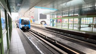 台北捷運 文湖線 南京復興站 「捷淨生活．ESG彩繪列車」 列車進站 Metro Taipei