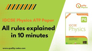 IGCSE Physics ATP Paper Crash Course_Lesson 1.2