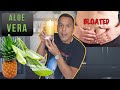 Reduce Stomach Bloating with Pineapple and Aloe Vera Smoothie