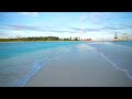 gentle waves on the best beach in maldives. ocean ambience 4k